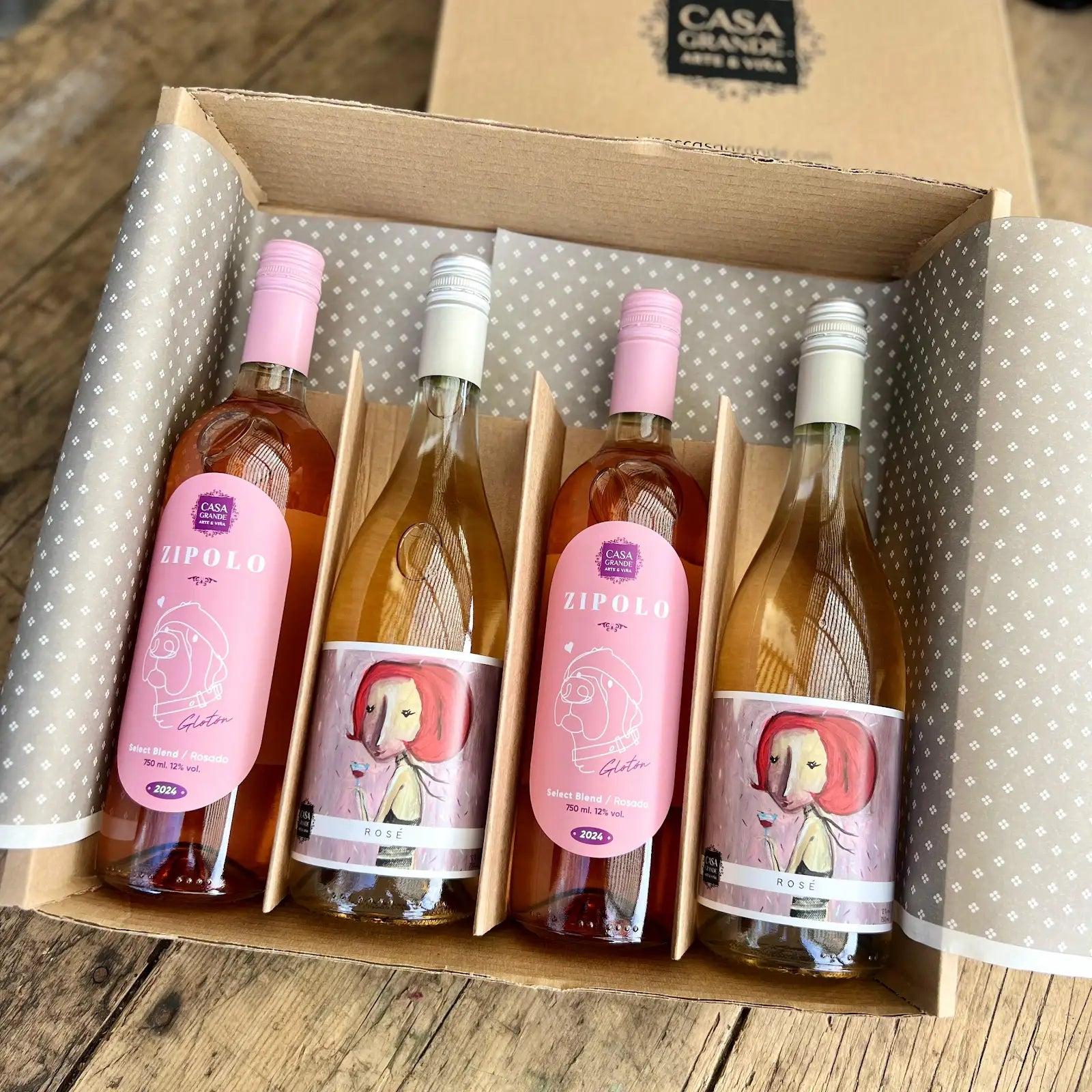 Pack Si te gusta el rosado.
Contiene: 2 Zipolo Select Blend Rosado y 2 Rosé.